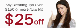 25% off on cleaning services