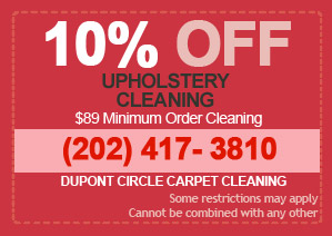 10% off on Upholstery Cleaning